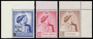 Omnibus Issues - 1948-49 Silver Wedding complete with many being marginal/corner examples, unmounted, Cat £2250. (138)