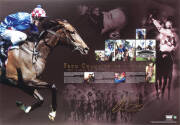 MAKYBE DIVA: "From Champion to Legend - How Makybe Diva Achieved Equine Immortality" print, signed by jockey Glen Boss, limited edition 401/500, size 79x53cm.