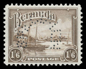 British West Indies - BERMUDA: 1936 Pictorials SG 98-106 punctured 'SPECIMEN', lightly mounted, Cat £325. (9)