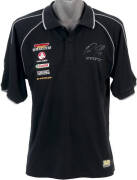 CRAIG LOWNDES, signature on rear side glass panel from 888 racing car; plus Russell Ingall signature on polo shirt. - 2