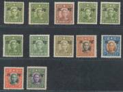 China - 1941 Sun Yat-Sen values to $20 plus 1941 Meng Chiang marginal blocks of 4 values to $2 with a few Imprints (unmounted), and Hopei Large Overprints on Chung Wha Printings to $20. Very scarce group. (120 approx) - 2
