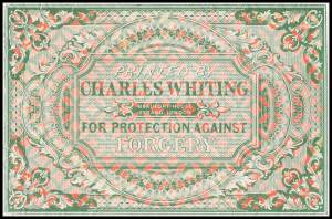 1840 "Penny Black" 1839 Treasury Competition - Reprinted designs 1848 "Art Union Journal" complete page (222x287mm) with oval 'PAID' embossing in rose, 'PRINCIPLE SUGGESTED/BAUFORT HOUSE' designs in red & blue or blue, and an engine-turning with 'VR' Mono