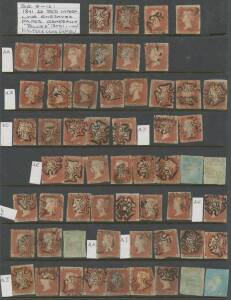 Great Britain - Album of QV Penny Reds including hundreds of Imperfs, many identified by plate, lots of postmark interest with a variety of Maltese Crosses & an array of Barred Numerals, condition variable. (1600+)