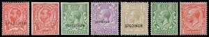 Great Britain - 1911-24 KGV Heads with Downey Heads stated to include ½d SG 323 & 326 and 1d with 'SPECIMEN' Overprint plus 1d Imperf, then Cypher Wmk with lots of shades plus ½d & 1d Imperfs with 'SPECIMEN' Overprint, ½d 'CANCELLED' x2 different, 1d 'CAN