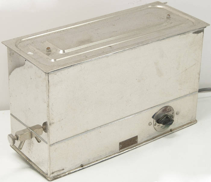 Hecla nickel plated sterilizer unit.