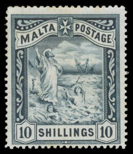 Malta - 1863-1902 Issues with Wmk CC ½d various shades x6 (unused), CA ½d block of 4 & gutter pair in different shades (both unmounted), 1885-90 set to 5/- plus extra 1/-, 1899-1901 set to 10/-, 1902 Surcharge 'One/Pnney' on 2½d both shades in pairs with 