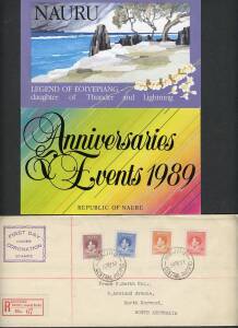 Nauru - Heavily duplicated collection in three large stockbooks with Overprints on GB both sets plus Seahorses 2/6d x2 5/- & 10/-, Ships Shiny Paper set CTO, Jubilee Imprint strips of 4, other pre-Decimals, then scads of decimals to 2007 including M/Ss un