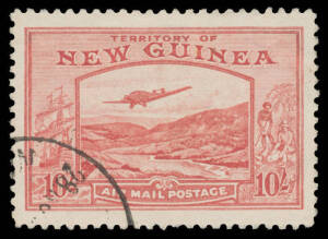 Mandated Territory Issues - 1939 Bulolo Airs 10/- pink, SG 224, fine used, good centring, Cat £425.