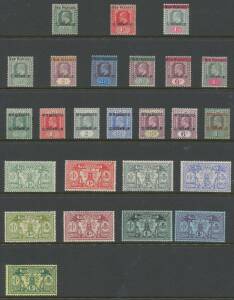 New Hebrides - Selection with KEVII CA set, 1911 Idols, 1938 Gold Currency, etc, very lightly mounted, plus Postage Dues SG D1-20 with some toning, Cat £1000+. (150 approx)