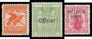 New Zealand - Collection with 1898 Pictorials 8d Perf 15 & 1/- Perf 11, KGV Heads plus Officials (ex 8d), Victory set, Airmails, Health from 1929 onwards (no Smiling Boys), Arms 5/- 'Official', 1935 Pictorials, KGVI Definitives & 1940 Centennials plus all