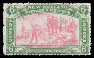 New Zealand - 1906 Christchurch Exhibition ½d to 6d SG 370-3, characteristic irregular perfs, full unmounted o.g., Cat £275 mounted (CP $NZ1500 unmounted). (4)