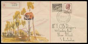 Papua New Guinea - 1952 complete set of hand-illustrated covers by Jack Peake for the 38 post offices then operating 'ABAU' to 'WEWAK' with the relevant cds & registration labels, all-different motifs including Birds of Paradise, Animals, Indigenous Subje