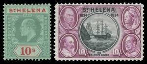 St. Helena - Range of QV Surcharges mint, commercially used or CTO, 1890-1982 issues apparently complete mint except for the 1922-37 Badge set & the Tristan Relief Fund set, some problems in the earlier material, the QEII issues mostly unmounted. (100s)