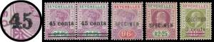 Seychelles - 1890-1935 Issues complete SG 1-131 plus a few shades/dies and 1901 Surcharges 3c on 18c with '3 cents' Largely Omitted, 1902 Surcharges 30c on 1r with Narrow '0' in '30' and 45c on 2r25c with Narrow '5' in '45' in pair with normal, plus 'SPEC