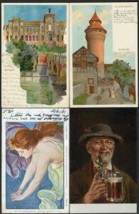 General & Miscellaneous - Large box of Art & Artist cards including many published by museums & art galleries, mostly European or British; also visually stimulating mostly unused German collection with some Undivided Backs including a few chromolithos & e