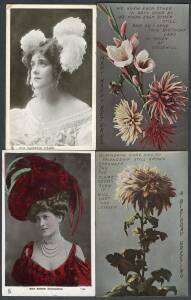 General & Miscellaneous - Box of "Ladies Subjects" with quantities of Cats, Dogs, Horses, a wide assortment of Birds, Flowers, Portraits, Verses, Greetings including non-military "silks", etc, some Humour & better subjects and many beautiful cards, genera