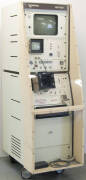 Unirad EDP 1000 nuclear scanning machine with camera, TV and computer all enclosed in a custom built moveable unit.