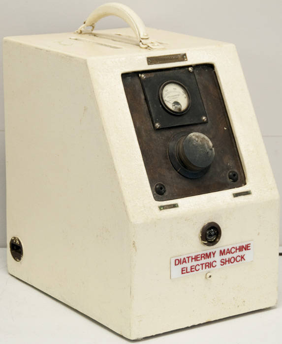 "Thermax" diathermy for administering electric shock treatment by F.W.Bowker of Melbourne.