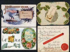 General & Miscellaneous - Consignment remainders with another large accumulation of mostly Australian "moderns", very fine unused; plus two boxes of Edwardian greeting cards (mostly for sending under cover), condition variable. Ex Shirley Jones. (Qty)