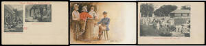 General & Miscellaneous - Stray Australasian cards ex Keith Harrison with Australia x19 including 1904 unusual size "View of Lake Wendouree" (Vic) & a few comic artist cards, also GB Tuck's "Souvenir 1901/Advance Australia" (very fine unused); New Zealand