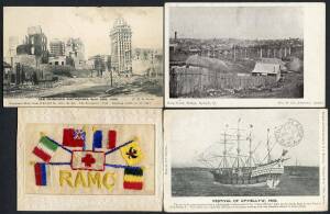 General & Miscellaneous - Modest accumulation in albums with pickings including some better Australian cards, many from overseas to Queensland so some postal history/postmarks content, condition variable. (100s)