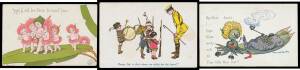 Picture Postcards - CHILDREN: Collection with many better cards noted including Fairman Co (USA) Red Indians x6, Austrian Prof Cizek's Juvenile Art Class & similar x18, Art Nouveau including by Willebeek Le Mair x5, lots of Humour including some very non-