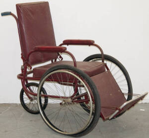 Circa 1950's 3 wheeled wheel-chair by Denyers of Melbourne.