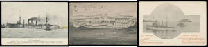 Picture Postcards - MILITARY - VARIOUS: Mostly pre-World War II group of mostly British naval ships with many real photo & artist types, also HMS "Powerful" - the Australian Flag Ship - x2, on-board training & signalling, several submarines including "Sub