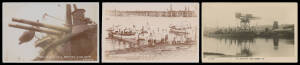 Picture Postcards - MILITARY - NAVAL: Box of real photo cards by British publishers - many very small operators - from all over the country including Valentine's x50+, all manner of naval vessels plus Dockyards, Armaments, Manoeuvres etc, a high proportio