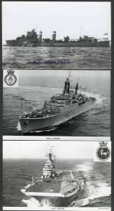 Picture Postcards - MILITARY - NAVAL: Box of post-WWII real photo cards mostly by Gale & Polden or Real Photographs Co, mostly uncaptioned but some with ships' names hand-written or handstamped on the face, generally very fine to superb unused. (300 appr