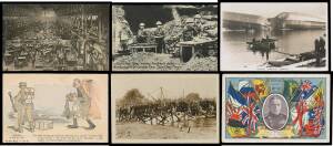 Picture Postcards - MILITARY - WORLD WAR I: Extensive mostly World War I collection partly on display sheets with numerous At the Front views, patriotics, humour & artist cards, subjects include Leaders, excellent Aeroplane content especially French cards
