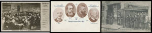 Picture Postcards - POLITICS & PROPAGANDA: Mounted group with US Presidents, UK Prime Ministers, French Ministers x3, Benito Mussolini & Adolf Hitler, election cards, in memoriam cards, French & German 1898-99 Affaire Dreyfus x12, World War I group includ