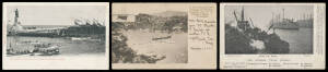 Picture Postcards - SHIPPING: Shoebox of mostly British cards with a strong naval flavour, also groups from Gibraltar x20+ & Suez Canal x30+ plus some foreign - mostly Eurropean - content, a good number are Undivided Backs including a court-size of HMS "M