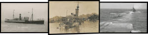 Picture Postcards - SHIPPING: Huge carton with the largest collection we have seen of PPC-size shipping photographs split about 50:50 between naval & commercial subjects with paddlesteamers x400 approximately & many unusual craft, a great many with captio