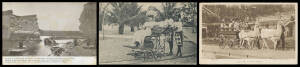 Picture Postcards - TRANSPORT: Extensive array of charabancs, trucks, bicycles, trams, trains, ferries, canal boats, rowing boats, rickshaws, donkeys, all manner of horse-drawn vehicles, cable cars, and some really bizarre contraptions, includes an array 