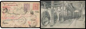 Australian Commonwealth - Album with many better cards including "Main Stoke Hole, Tasmania Gold Mine, Beaconsfield", "Diver Hughes finding the Entombed Miner, Westralia and Extension Mine", real photo types including Dookie Agricultural College, 1920 Hob