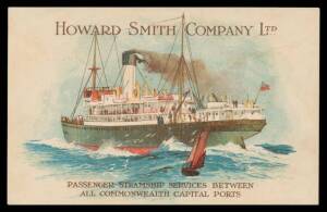 Australian Commonwealth - Interesting bundle with Bush Scenes including artist cards, Military including Anzacs in England, one apparently of a mass grave & an "Emden" card, Shipping with beautiful advertising types for AUSN & Howard Smith x2, Patriotics,