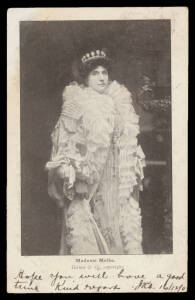 Australian Commonwealth - ENTERTAINMENT: Group of mostly Talma cards plus a few Falks & others of actors & acresses - several of the delightfully named Tittell Brune - plus Madame Melba and JC Williamson, several of Art Nouveau types including with gold b