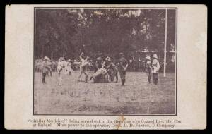Australian Commonwealth - MILITARY: "Railway Station Perth" with very fine 'HMAHS Kanowna' (Hospital Ship) cachet in violet, seven cards from Egypt with various cachets, generally fine; and New Guinea "Similar Medicine being served out to the Germans who 
