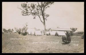 Australian Commonwealth - MILITARY: Queensland real photos of Military Camps at Newtown Park Toowoomba, unused. Very scarce. (5)