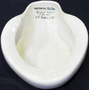 "Anatomical Bed Pan" (ceramic) by Guthrie & Co.