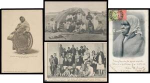 Aborigine Postcards - SOUTH AUSTRALIA: Interesting group including Undivided Back "SA Aboriginal - Lubra", Harding & Billings "Fire by Friction", Stump & Co "Australian Aboriginal Lubra & Piccaninni", Wrench x4 including "...lubra with mat and basket made