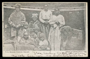 Aborigine Postcards - TASMANIA: Spurling "Aborigines of Tasmania (an extinct race)", Walch version of the same painting, TE Barker "King Billy & Truganini" & "Group of Aboriginals Tas" (on Flinders Island?; underpaid with New Zealand 1d Postage Due), Beat