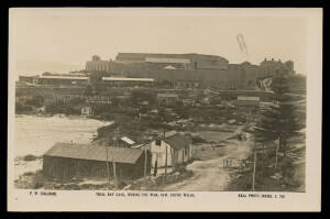 New South Wales - 1915 (c.) FW Collison Real Photo Series "Trial Bay Gaol, during the War...", unused. Used as a camp for German POW officers during World War I.
