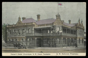 Tasmania - ADVERTISING: Attractive bunch including "Williams Brothers Furnishing Arcade", "J Bidencope & Son/Where the Good Hats Are", "J Walch & Sons Piano and Organ Show Room...", "Interior of Showroom WM Williams" (women's apparel) undivided back, "Bes
