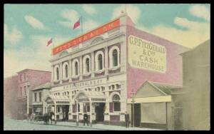 Tasmania - ADVERTISING: Fitzgerald's "Cash Warehouse", a couple of insignificant blemishes, unused.