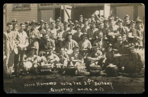 Western Australia - Bundle of real photo cards including an unnamed football team, Austral Cricket Club, horse racing, logging, shipping, 1909 Albany Regatta x2, towns etc, also Military types x8 including Camps at Blackboy Hill x4 Bunbury & Guildford, et