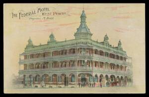 Western Australia - Niven advertising card "The Federal Hotel/West Perth/Proprietor M Daly", unused. A marvellous card in superb condition.