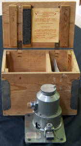 "Tecota" inhaler in wooden box (incomplete) with instruction book.