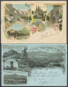 Austria - Box of mostly chromolitho "Gruss aus" or similar "Pozdrav z" multi-view cards from throughout the Austro-Hungarian Empire including many towns known today by quite different names in what later became Czechoslovakia Poland & Yugoslavia, noted 18 - 2